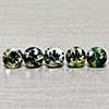 Natural Fancy Color Sapphire 0.88 Ct. 5 Pcs Round Diamand Cut 3.4 Mm Gemstones
