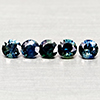 Natural Fancy Color Sapphire 0.79 Ct. 5 Pcs Round Diamand Cut 3.3 Mm Gemstones