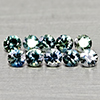 Natural Fancy Color Sapphire 0.85 Ct. 10 Pcs Round Diamand Cut 2.7 to 1.7 Mm