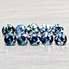 Natural Fancy Color Sapphire 0.83 Ct. 10 Pcs Round Diamand Cut 2.8 to 1.6 Mm