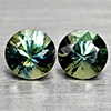 Natural Fancy Color Sapphire 0.57 Ct. 2 Pcs Round Diamand Cut 3.8 Mm Gemstones