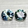 Natural Fancy Color Sapphire 0.35 Ct. 2 Pcs Round Diamand Cut 3.5 Mm Gemstones