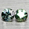 Natural Fancy Color Sapphire 0.36 Ct. 2 Pcs Round Diamand Cut 3.3 Mm Gemstones