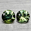 Natural Fancy Color Sapphire 0.39 Ct. 2 Pcs Round Diamand Cut 3.5 Mm Gemstones