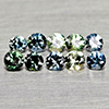 Natural Fancy Color Sapphire 0.73 Ct. 10 Pcs Round Diamand Cut 2.6 Mm Gemstones