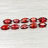 Natural Orangish Red Songea Sapphire 1.53 Ct. 10 Pcs Marquise Shape Gemstones