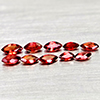 Natural Orangish Red Songea Sapphire 0.99 Ct. 10 Pcs Marquise Shape Gemstones