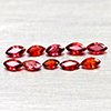 Natural Orangish Red Songea Sapphire 0.99 Ct. 10 Pcs Marquise Shape Gemstones