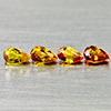 Natural Yellow Songea Sapphire 1.19 Ct. 4 Pcs Pear Shape Gemstones