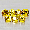 Natural Yellow Sapphire 0.95 Ct. 7 Pcs Round Diamond Cut 3 Mm Gemstones