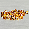 Natural Orange Songea Sapphire 1.85 Ct. 29 Pcs. Round Diamond Cut Gemstones
