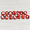 Natural Orangish Red Songea Sapphire 1.67 Ct. 14 Pcs Round Shape 2.9 Mm Gemstone
