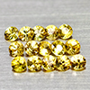 Natural Yellow Songea Sapphire 0.85 Ct. 15 Pcs Round Diamond Cut 2.2 Mm Gems