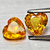 Natural Yellow Songea Sapphire 1.03 Ct. 2 Pcs Heart Shape 5 x 4.9 Mm Gemstones Natural Yellow Songea Sapphire 1.03 Ct. 2 Pcs Heart Shape 5 x 4.9 Mm Gemstones