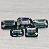 Natural Greenish Blue Sapphire 1.36 Ct. 5 Pcs Octagon Shape Gemstones