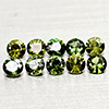Natural Green Sapphire 1.09 Ct. 10 Pcs Round Diamond Cut Gemstones From Thailand