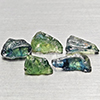 Natural Unheated Greenish Blue Sapphire 4.24 Ct. 5 Pcs Rough Shape Gemstones