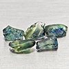 Natural Unheated Greenish Blue Sapphire 3.88 Ct. 5 Pcs Rough Shape Gemstones