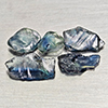 Natural Unheated Greenish Blue Sapphire 3.33 Ct. 5 Pcs Rough Shape Gemstones