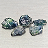 Natural Unheated Greenish Blue Sapphire 4.31 Ct. 5 Pcs Rough Shape Gemstones