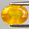 Natural Yellow Sapphire 1.76 Ct. Oval Shape 8.1 x 6.1 Mm Gemstone From Thailand