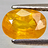 Natural Yellow Sapphire 1.51 Ct. Oval Shape 7.6 x 5.5 Mm Gemstone From Thailand