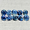 Natural Blue Sapphire 0.66 Ct. 10 Pcs Round Diamond Cut 2.5 Mm Gemstones