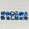 Natural Blue Sapphire 0.86 Ct. 12 Pcs Round Diamond Cut 2.5 Mm Gemstones