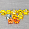 Natural Fancy Color Sapphire 1.92 Ct. 10 Pcs Oval Shape Gemstones From Tanzania