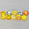 Natural Fancy Color Sapphire 1.79 Ct. 10 Pcs Oval Shape Gemstones From Tanzania