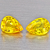 Natural Yellow Sapphire 0.73 Ct. 2 Pcs Pear Shape 5 x 3.8 Mm Gemstones