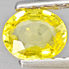 Natural Yellow Sapphire 0.46 Ct. Oval Shape 5.1 x 4.1 Mm Gemstones From Thailand