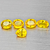 Natural Yellow Sapphire 1.87 Ct. 5 Pcs Fancy Shape 4.8 Mm Gemstone from Thailand