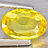 Natural Yellow Sapphire 0.48 Ct. Oval Shape 6.1 x 4 Mm Gemstones From Thailand