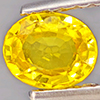Natural Yellow Sapphire 0.46 Ct. Oval Shape 5.3 x 4.3 Mm Gemstones From Thailand