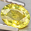 Natural Yellow Sapphire 0.49 Ct. Oval Shape 5.3 x 4 Mm Gemstones From Thailand