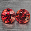 Natural Orangish Red Songea Sapphire 0.43 Ct. 2 Pcs Round Diamond Cut 3.2 Mm Gemstones from Tanzania Natural Orangish Red Songea Sapphire 0.43 Ct. 2 Pcs Round Diamond Cut 3.2 Mm Gemstones from Tanzania
