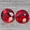 Natural Orangish Red Songea Sapphire 0.50 Ct. 2 Pcs Round Shape 3 Mm Gemstones from Tanzania Natural Orangish Red Songea Sapphire 0.50 Ct. 2 Pcs Round Shape 3 Mm Gemstones from Tanzania