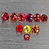 Natural Fancy Color Red Songea Sapphire 0.54 Ct. 10 Pcs Round Diamond Cut 2 Mm Gemstones