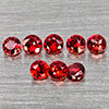 Natural Orangish Red Songea Sapphire 0.61 Ct. 8 Pcs Round Diamond Cut 2.2 Mm Gemstones From Tanzania