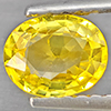 Natural Yellow Sapphire 0.71 Ct. Oval Shape 6.1 x 4.9 Mm Gemstone from Thailand