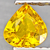 Natural Yellow Sapphire 0.65 Ct. Pear Shape 5.5 x 5.1 Mm Gemstone from Thailand