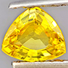 Natural Yellow Sapphire 0.56 Ct. Trilliant Shape 5.5 x 4.9 Mm Gemstone