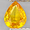 Natural Yellow Sapphire 0.61 Ct. Pear Shape 6.1 x 4.9 Mm Gemstone from Thailand