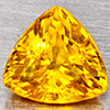 Natural Yellow Sapphire 0.57 Ct. Trilliant Shape 4.8 Mm Gemstone From Thailand