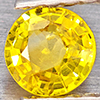 Natural Yellow Sapphire 0.33 Ct. Round Shape 4.2 Mm Gemstones From Thailand