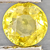 Natural Yellow Sapphire 0.49 Ct. Round Shape 4.4 Mm Gemstones From Thailand