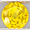 Natural Yellow Sapphire 0.63 Ct. Round Shape 5.1 Mm Gemstones From Thailand