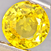 Natural Yellow Sapphire 0.49 Ct. Round Shape 4.8 Mm Gemstones From Thailand