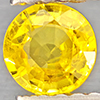 Natural Yellow Sapphire 0.47 Ct. Round Shape 4.8 Mm Gemstones From Thailand